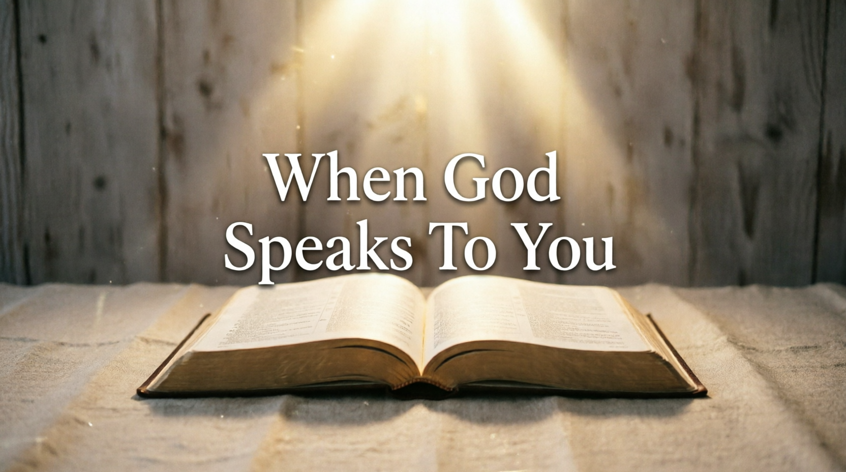 When God Speaks To You – October 4th, 2026